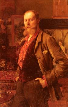 帕斯卡 阿道夫 讓 達仰 佈弗萊 Portrait Of Gustave Courtois